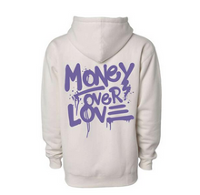 Load image into Gallery viewer, MV Money Over Love Hoodie Off White- Men&#39;s - Clique Apparel