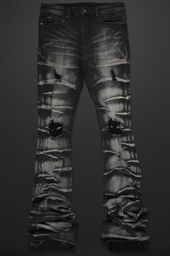 Rockstar - Sniper Super Stacked Flare Jean - Clique Apparel