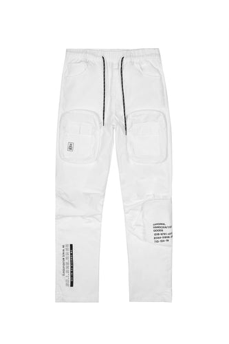 Smoke Rise - Windbreaker Joggers - White - Clique Apparel