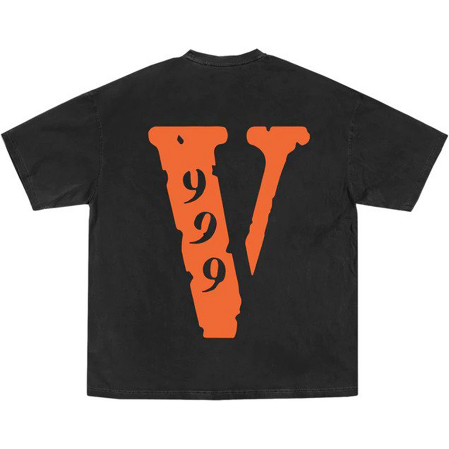 VLONE ロングTシャツ ブラック&オレンジ VLone - Juice Wrld 999 T-Shirt - Black/Orange | Clique Apparel